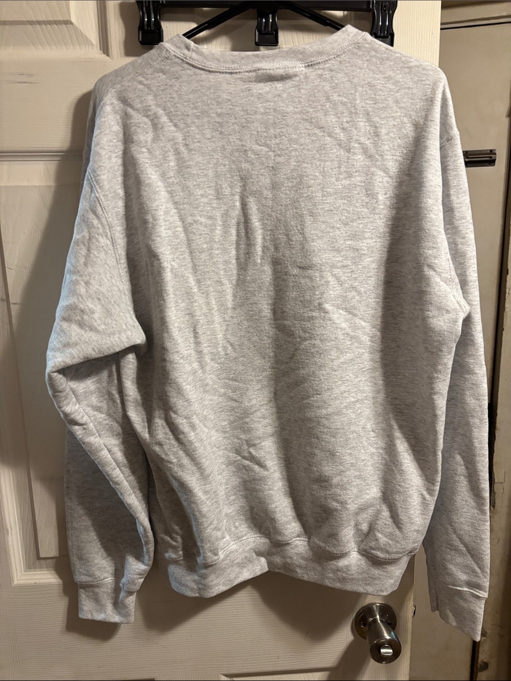 Port and Company Light Gray Crewneck with Pink Graphic - Picture 7 of 7